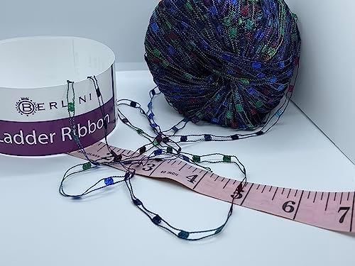 Berlini Ladder Ribbon Yarn - 50 Grams (1.75 Ounces), 142 Yards - #143