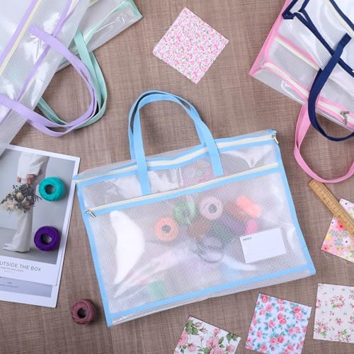5 Pcs Sew Project Bags for Quilting A3 Size Needlepoint Project Bag