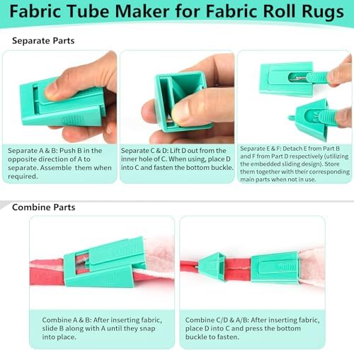 TOOVREN 1PCS Upgraded Bias Tape Makers Fabric Tube Maker for Fabric