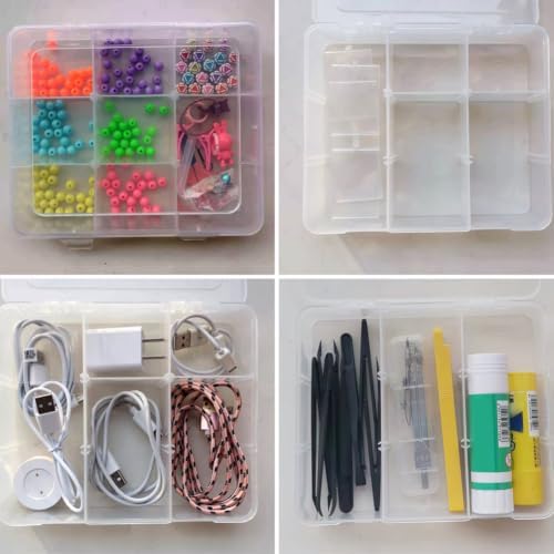Vidifor 9 Grids Plastic Storage Compartment Organizer Container with