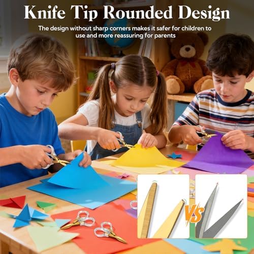 12 Pcs Mini Folding Scissors 3.8 Foldable Travel Scissors Clear