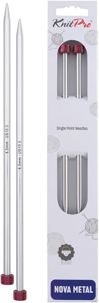 KnitPro Nova Single Pointed Needles 14" (35cm) | US Size 10.5 (6.5mm)