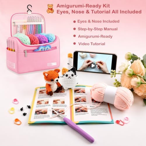 Yarniss Crochet Kit for Beginners, All in One Crochet Kit for Adult