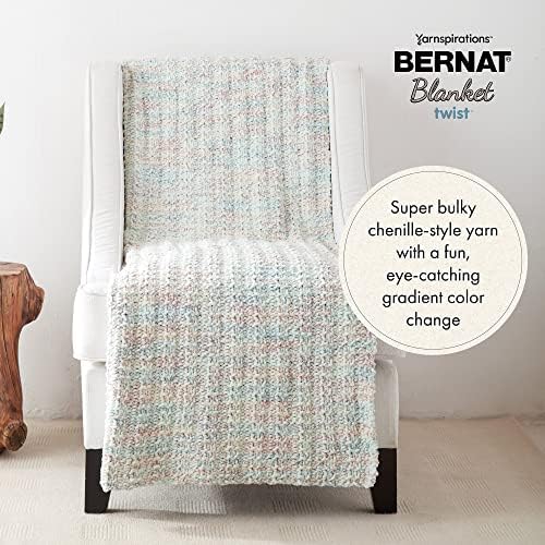 Bernat Blanket Twist Yarn for Crocheting & Knitting, Purple Haze