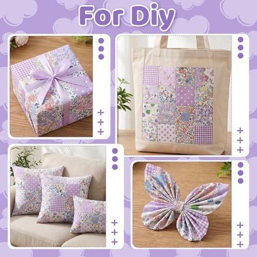 Purple 5-Inch Cotton Charm Squares – 84 Pack