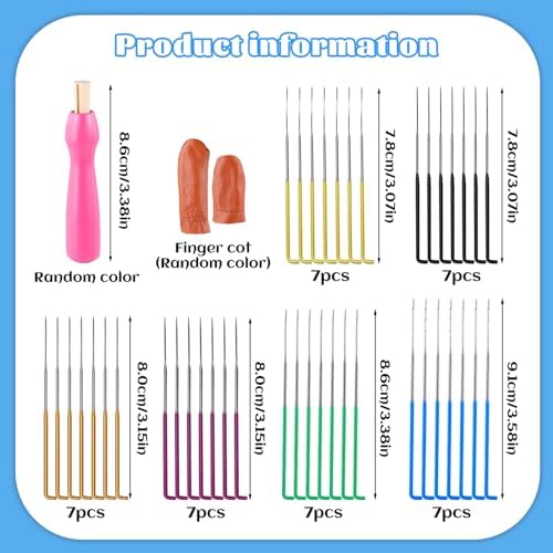 Mayboos 42 Pcs Needle Felting Needles, Wool Felting Supplies