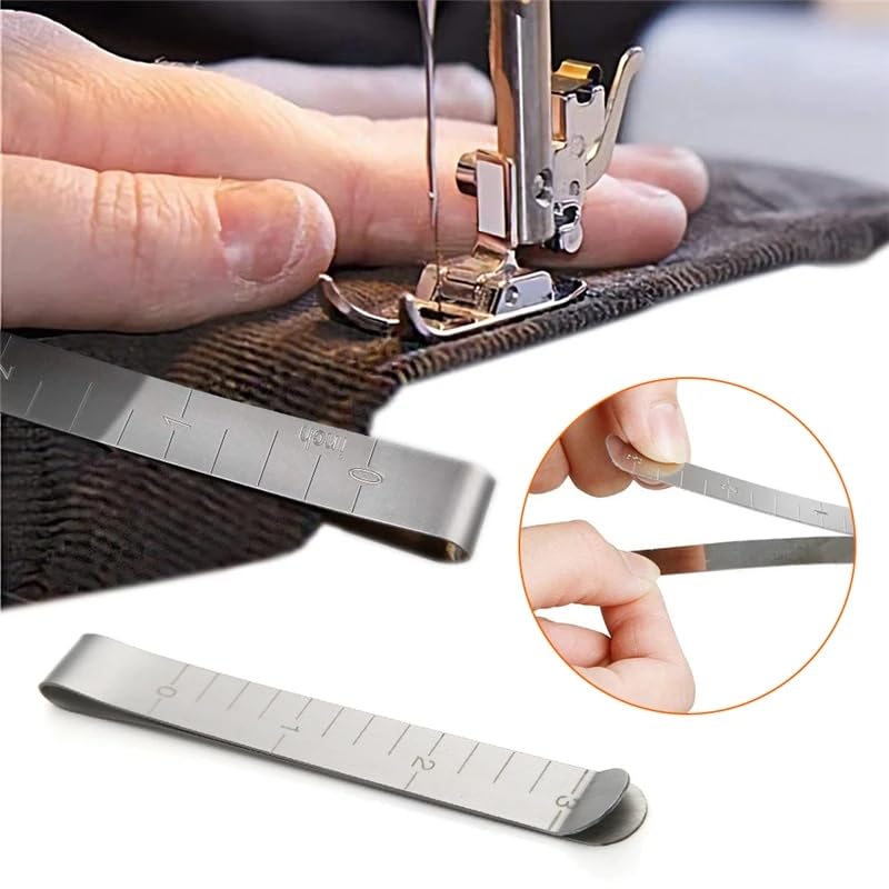 HONEYSEW Sewing Clips With 3 Inches Measurement Ruler - Stainless