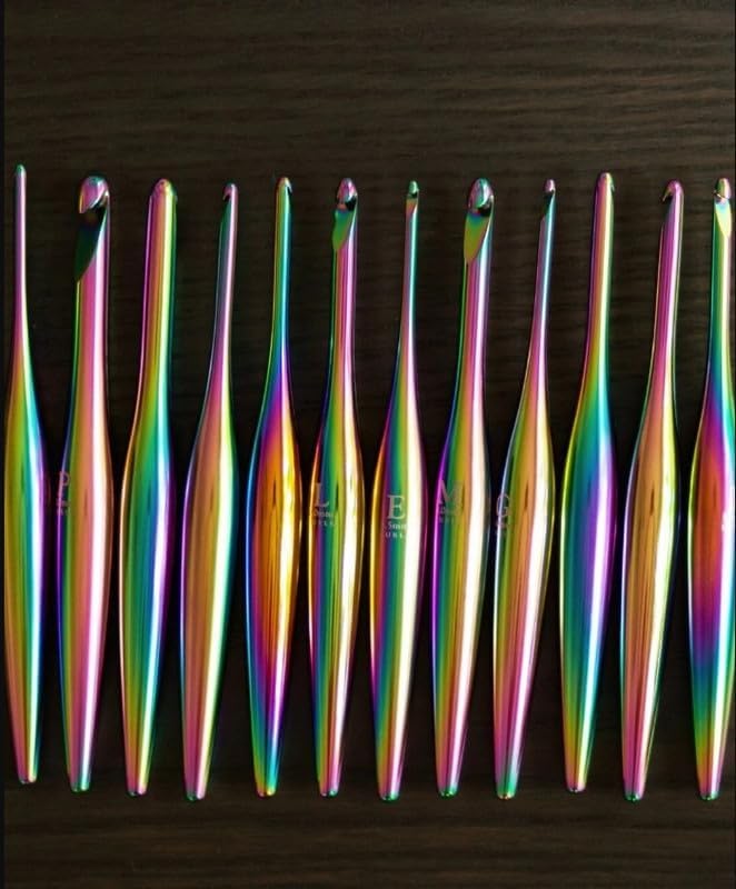 Furls Crochet Hook, Limited Edition Matte Aura Streamline Metal