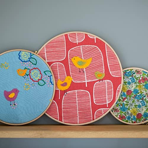 Pllieay 12 Pieces 8 Inch Round Embroidery Hoops
