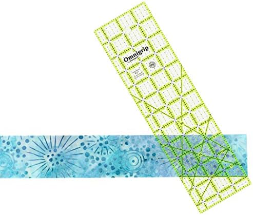 Omnigrip Non-Slip Rectangle Quilting Ruler, Cuts 3-1/2" x 12-1/2"