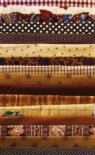 Set of 10 FAT QUARTERS ~ BROWN, TAN, BEIGE ~ Quilt Fabric ~ CRAFTS ~