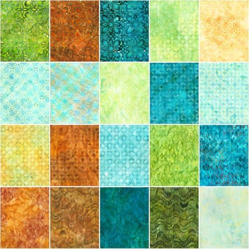 Lunn Studios Artisan Batiks Geo Earth 40 2.5-inch Strips Jelly Roll