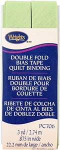 Wrights 117706528 Sage Double Fold Quilt Binding 7/8" x3yd