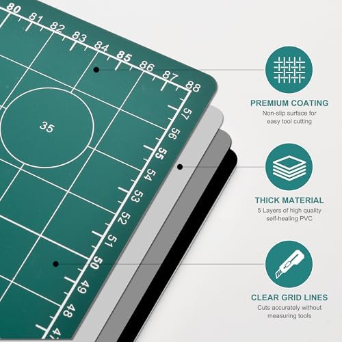 Prime Vinyl Cutting Mat, 23" x 35" Large Self Healing Sewing Mat