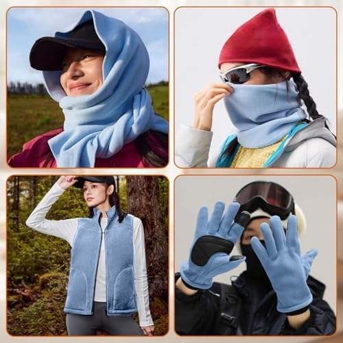 Polar Fleece Fabric by The Yard, 60" x40'' Soft Anti-Pill Fleece, Warm