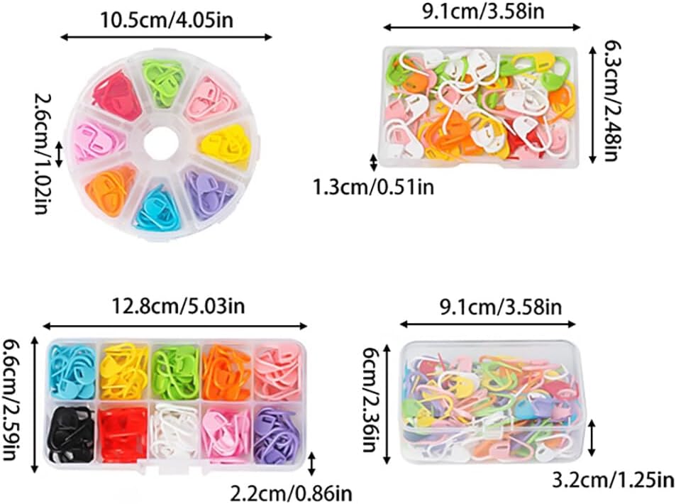 150pcs Stitch Markers for Crocheting, Multicolor Crochet Locking