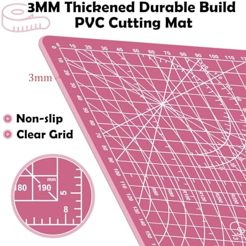 Sewing Cutting Mat 8in x 6in,Small Self Healing Cutting Board A5