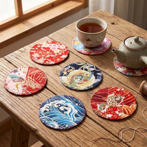 Tegeme 40 Pcs Japanese Jelly Fabric Strips for Quilting 2.55"