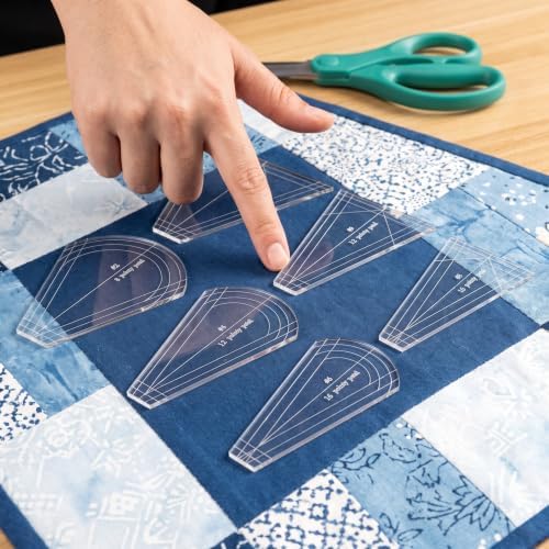 TEHAUX 10pcs Quilting Rulers and Templates, Acrylic Quilt Templates