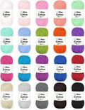 Coopay 1OO% Cotton Yarn for Crocheting & Knitting, Fine Cotton Crochet