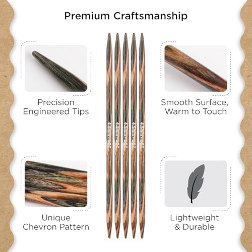 Knitter’s Pride Terra Double-Point Needle 8”(20cm) - US 7(4.5mm)