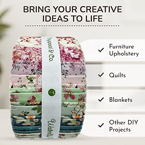 Tinyspool & Co.'s Twirlie Roll, 40 Quilting Fabric Strips