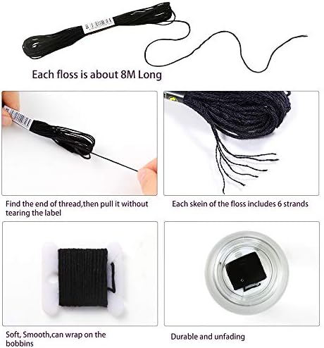 Pllieay 30 Skeins Friendship Bracelets Floss, Cross Stitch Threads