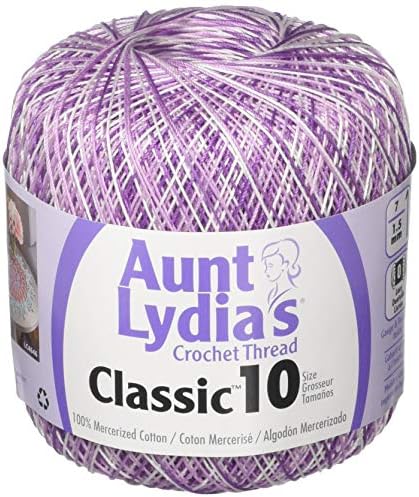 Aunt Lydia's Crochet Thread - Variegated - Size 10 - (2-Pack) Shaded