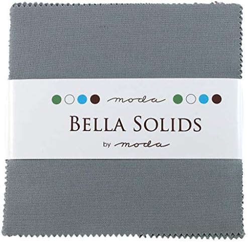 Bella Solids Steel Charm Pack 42 Squares 5" Moda Fabrics 9900PP 184 by
