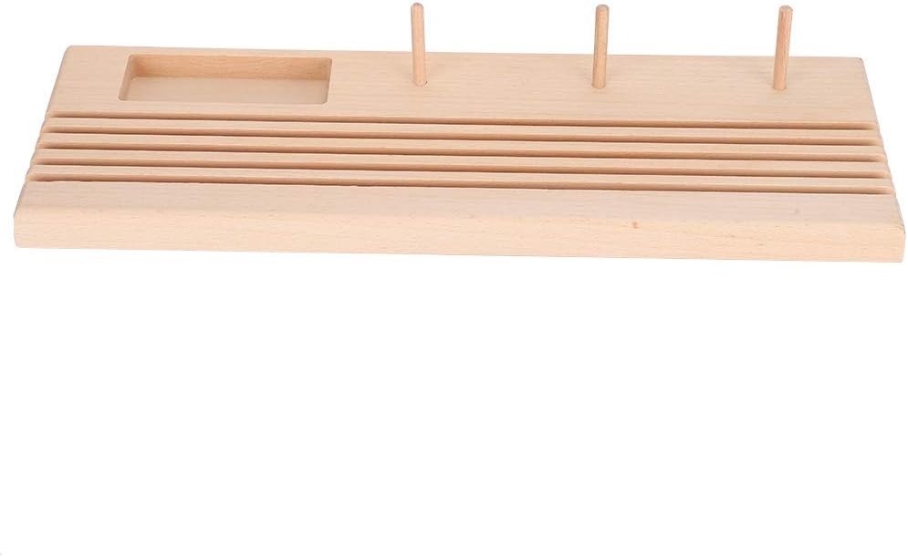 5 Slot Wooden Quilting Ruler Stand and Template Organizer, Wooden