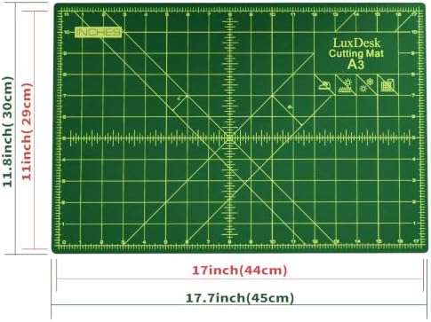Self Healing Cutting Mat for Sewing 3PK 12x18 in, A3 quilting cutting