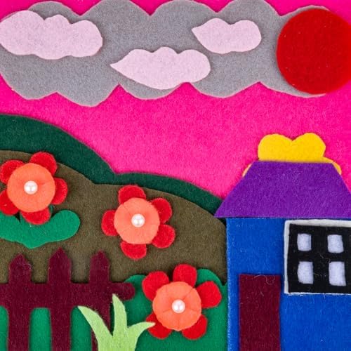 XSEINO 13 Rolls 8"x35" 1.4mm Thick Soft Felt Fabric Sheet 13 Assorted