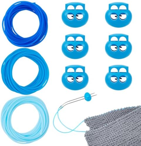 NBEADS 9.8 Yards Stitch Keeping Cords, 2mm Hollow Rubber Tubing