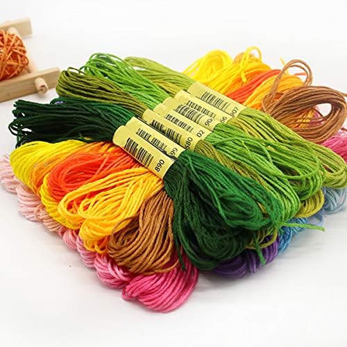 XLSFPY Rainbow Cotton Embroidery Floss – 50 Skeins
