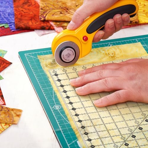 Tellegloww 2 Pcs Square Quilting Ruler 16.5 x 16.5 Inch Acrylic