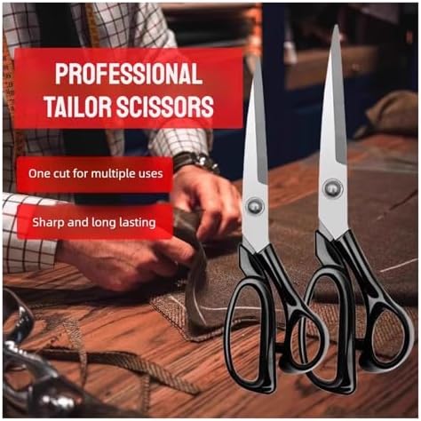 10 Inch Stainless Steel Tailor Shears - Professional Fabric and