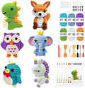 Mobelixy 6PCS Crochet Kit for Beginners, 2026 Christmas Knitting Kit