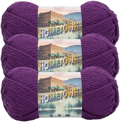 Lion Brand Yarn Hometown Yarn, Super-Bulky Yarn for Knitting
