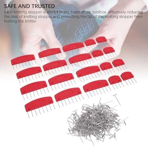 Jenivaint Knit Blocking Combs Pins Kit, Iron and Plastic Crochet
