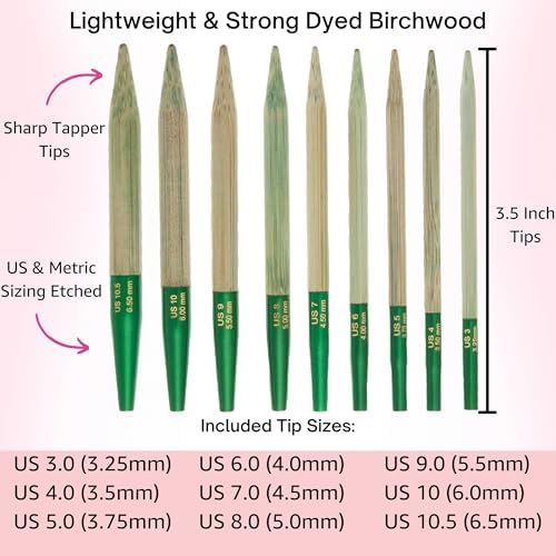 Lykke Grove 3.5-inch Interchangeable Circular Knitting Needle Set