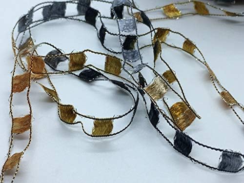 Berlini East Track II Metallic Accent Ladder Ribbon Yarn 50 Gram