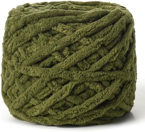 Plush Chenille Chunky Yarn 100g (49.2yd) - Fluffy Velvet Yarn Crochet