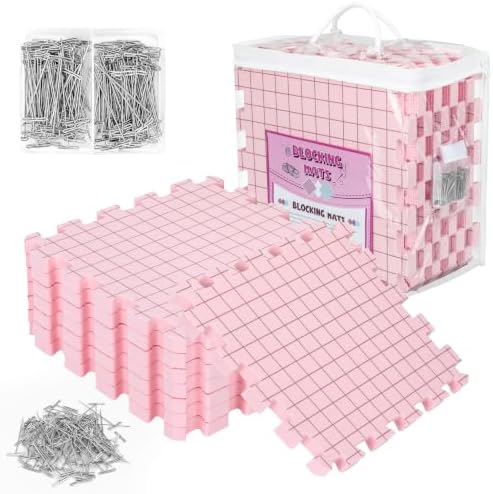 Opstin Extra-Thick Blocking Mats with T-Pins – 9 Pack