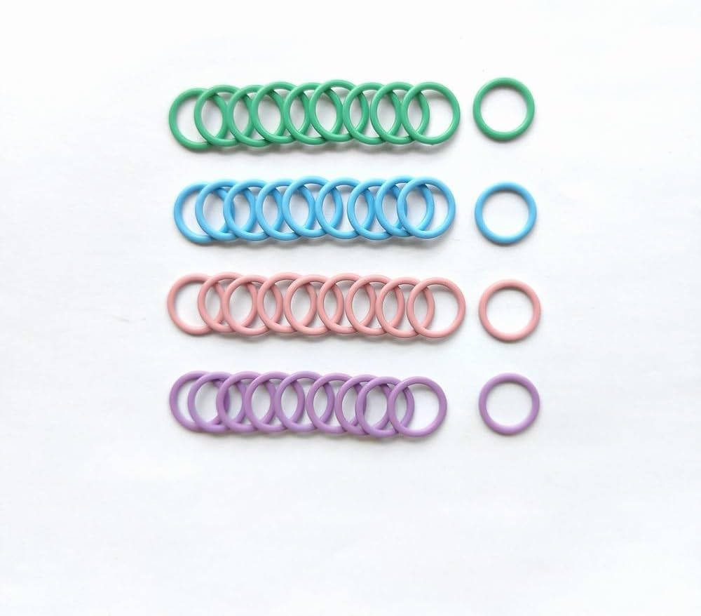 Lotus Yarns Metal Stitch Markers Heart-Shaped Crochet Markers Ring
