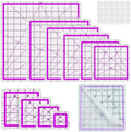 10 Quilting Rulers(2.5",3.5",4.5",5",6.5",7",8",9",10",12.5")
