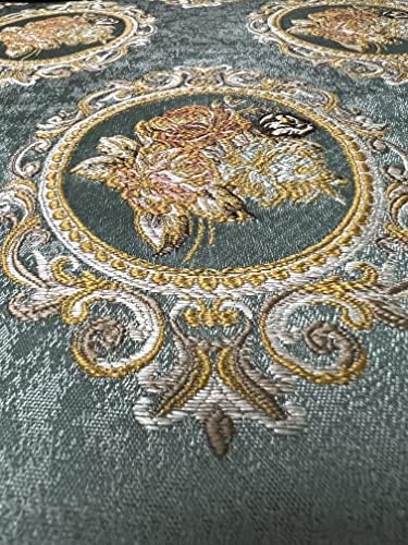 Luxurious Woven Jacquard Victorian Mirror Floral Design Heavy