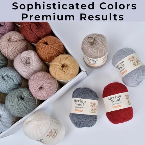 1oo% Australian Merino Wool Yarn | Size 3 Fine Sport | 4 Skeins 200g
