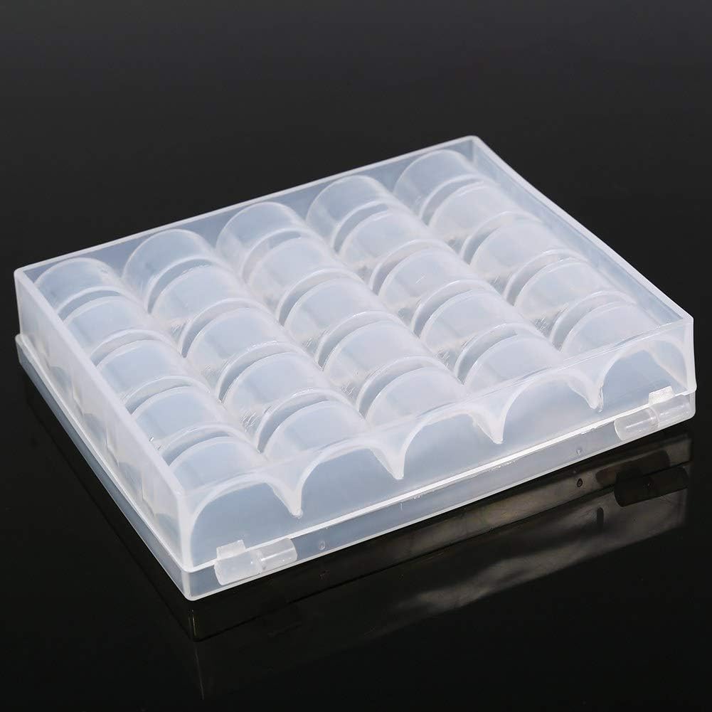 TREETDOBV Bobbin Container, Bobbin Organizer, Plastic Empty Bobbins