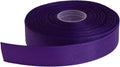Solid Grosgrain Ribbon 25 Yard Each Roll 100% Polyester Woven Edge