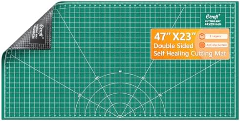 Ecraft 23"x47" Large Self Healing Non-Slip Cutting Mat, Double Sided